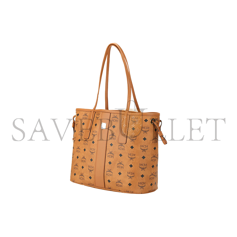 MCM SMALL REVERSIBLE LIZ SHOPPER IN VISETOS COGNAC MWPDSLR02CO001 (29*25*14cm)